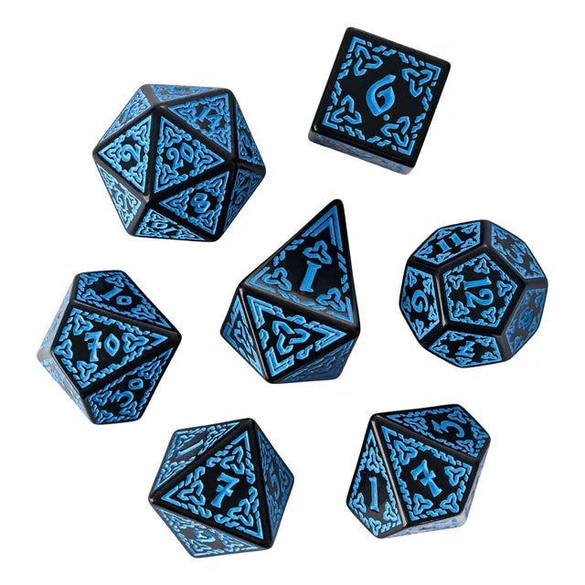Celtic Knot Black/Blue- Games World Dice