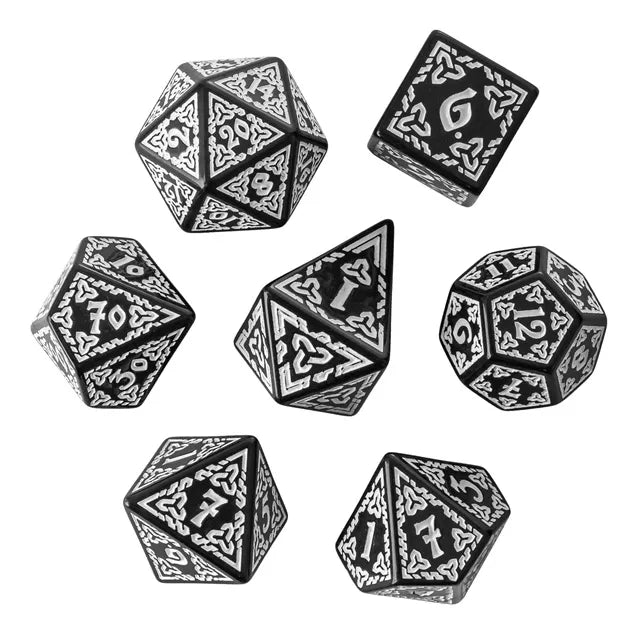 Celtic Knot Black/White- Games World Dice