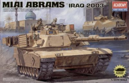 Academy 1/35 M1A1 Abrams "Iraq 2003"  Plastic Model Kit *Aus Decals*