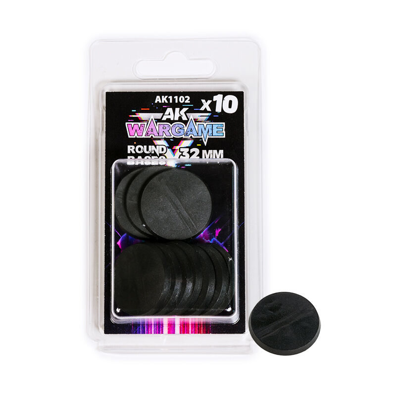 Round Bases - AK Interactive Plastic Wargame Bases: