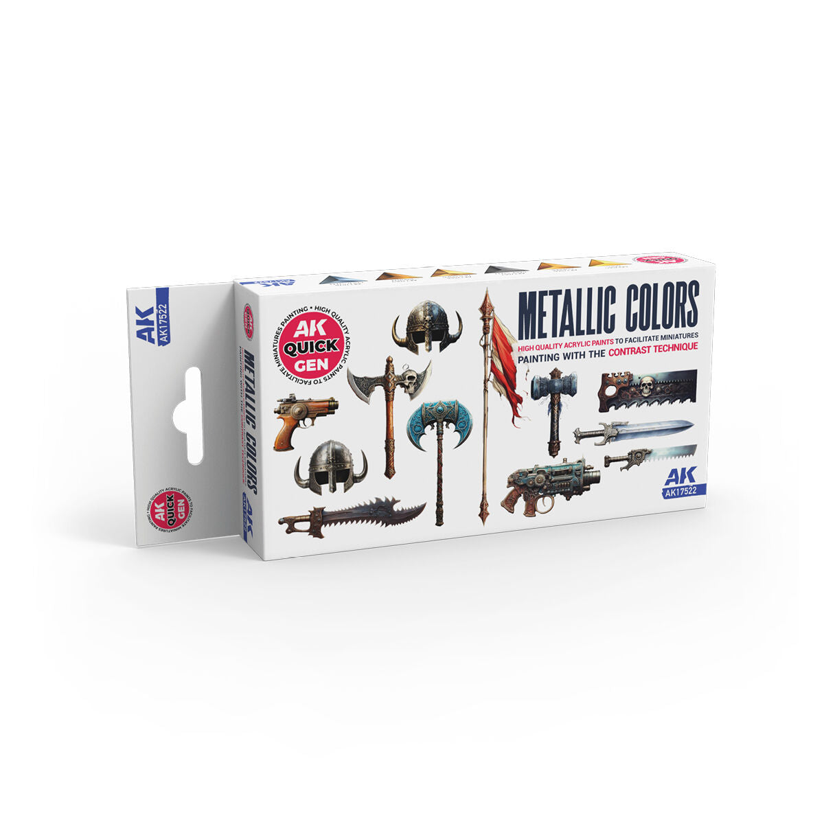 AK Metallics Paint Set (6 Colours) Quick Gen