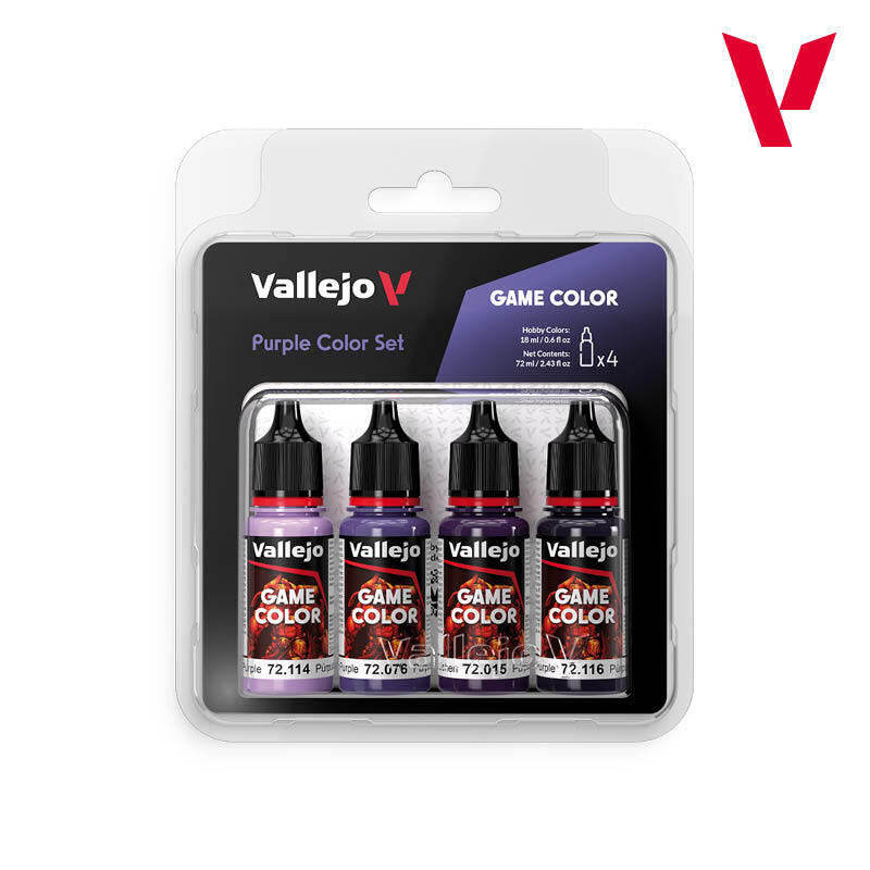 Purple Colours Acrylic Paint  Set Vallejo Game Colour