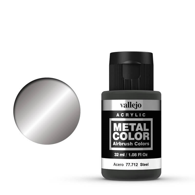Metal Color Steel 32 ml Acrylic Paint Vallejo