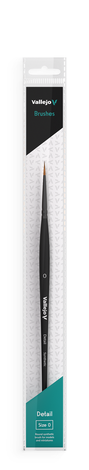 Brush No. 0  Detail Round Synthetic Vallejo Hobby Brushes