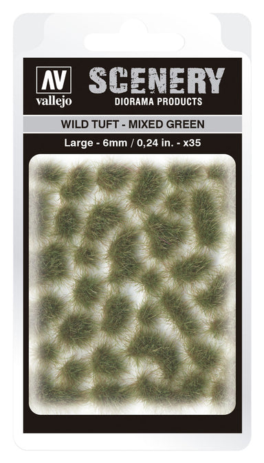 6mm Wild Tuft - Mixed Green Diorama Accessory