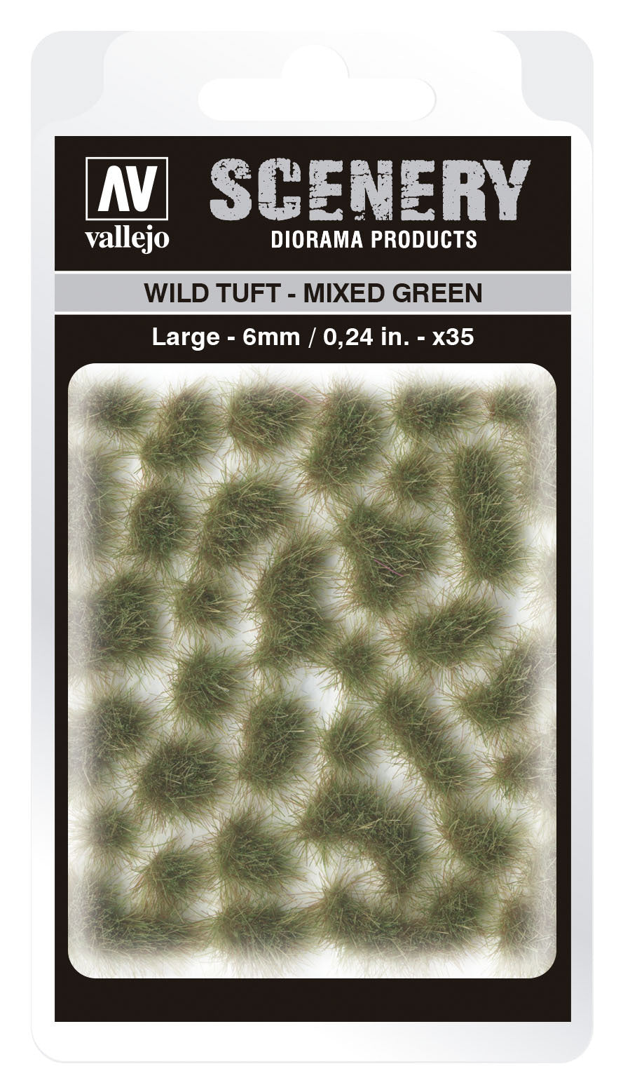 6mm Wild Tuft - Mixed Green Diorama Accessory