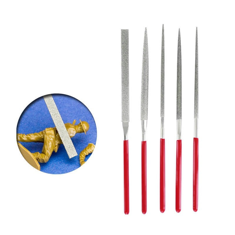 Tools Set of 5 Diamond needle files- Vallejo