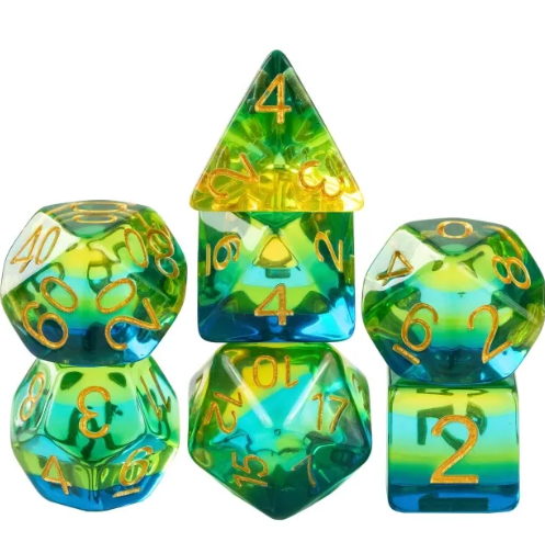Arcane Layer Green/Yellow/Blue - Games World Dice