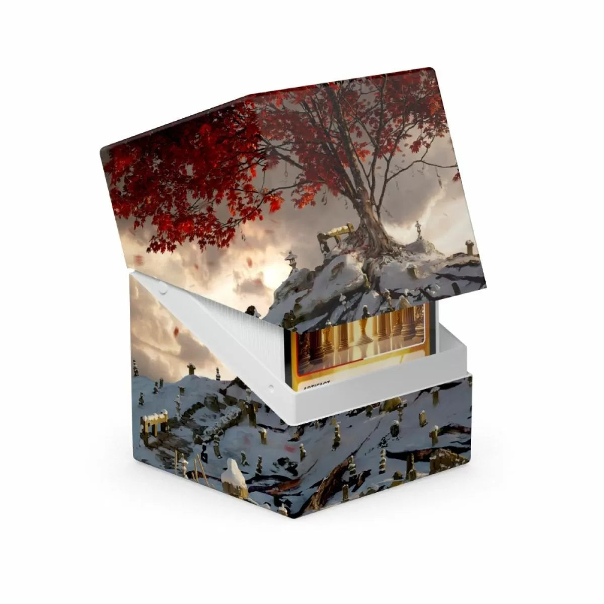 Artist's Edition (In Icy Bloom: Mario Renaud) Deck Box -100+ Standard Size - Ultimate Guard Boulder Deck Case