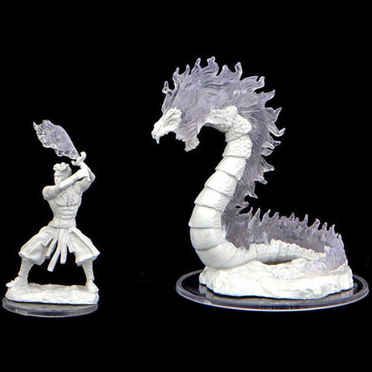 Ashari Firetamer & Inferno Serpent - Critical Role Unpainted Minis