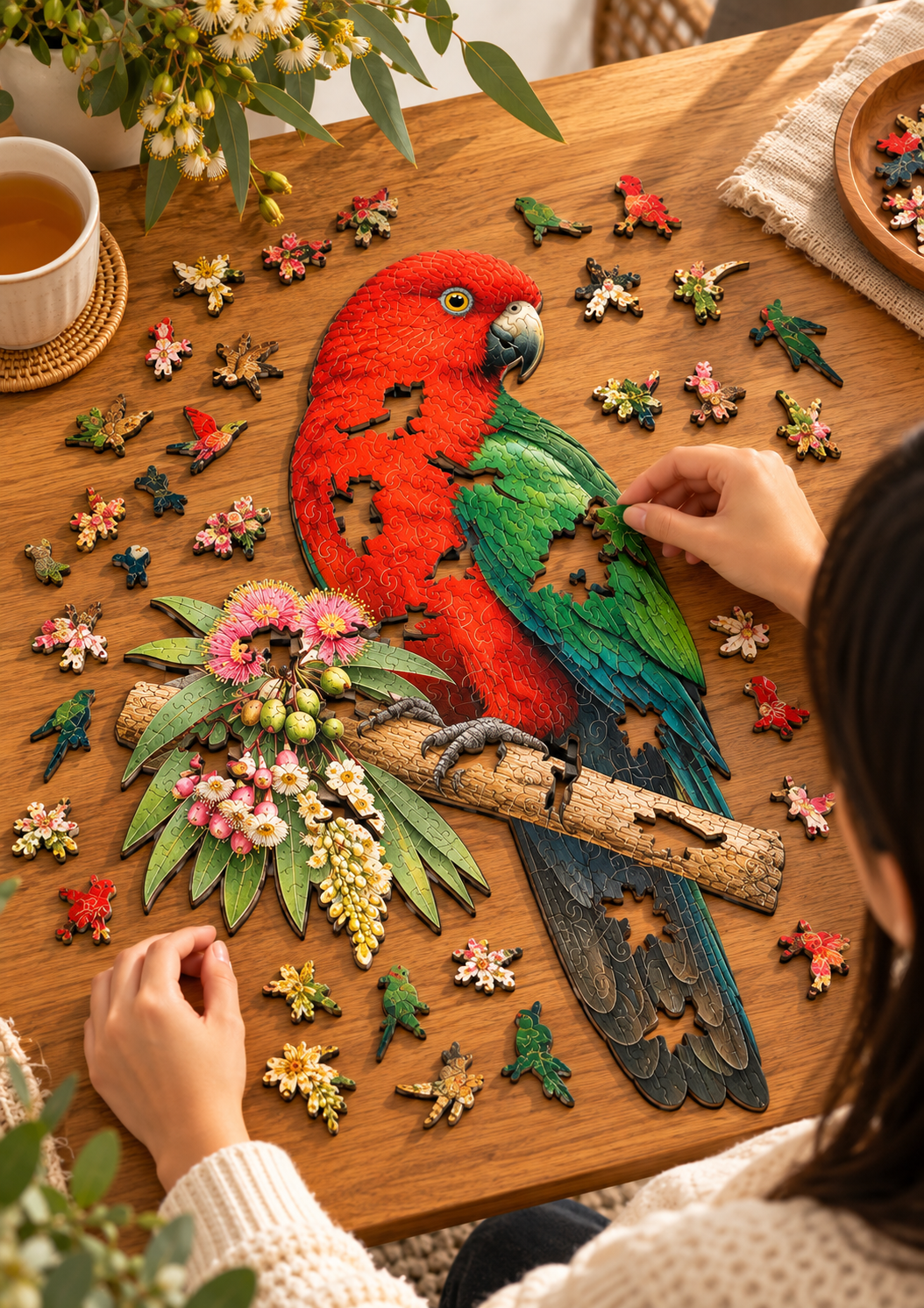 A3 King Parrot Wooden Puzzle - Puzzle ART