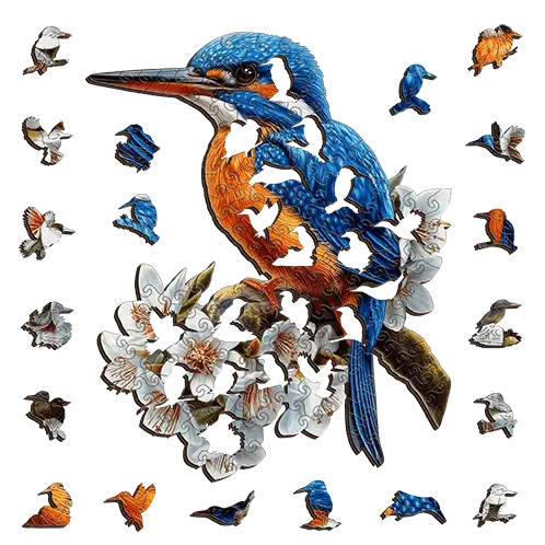 A5 Azure Kingfisher Puzzle - Puzzle ART