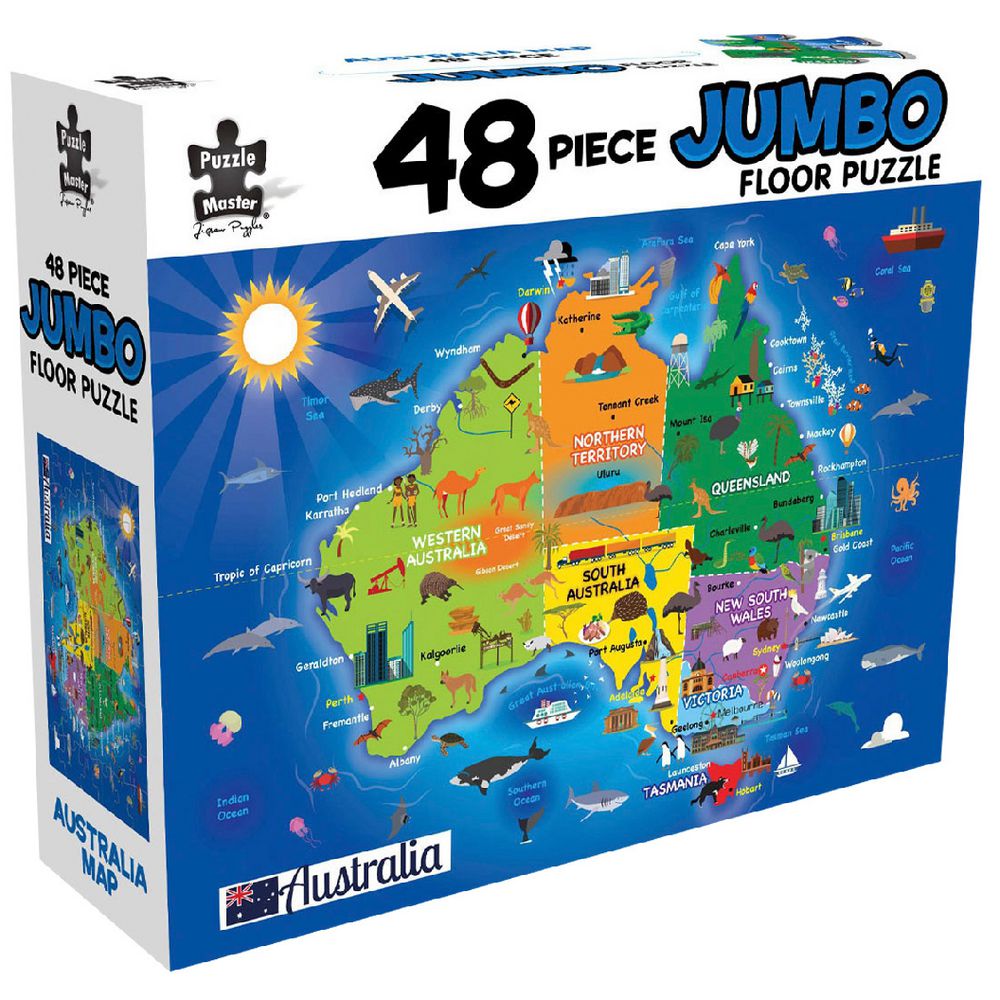 Australian Map Jumbo Floor Puzzle