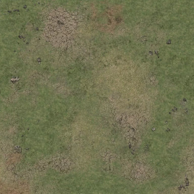Grassy Fields Gaming Mat 3x3 - Grid