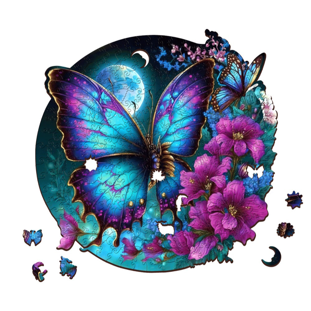 Butterfly 200pc Wooden Jigsaw Puzzle - ESCWELT