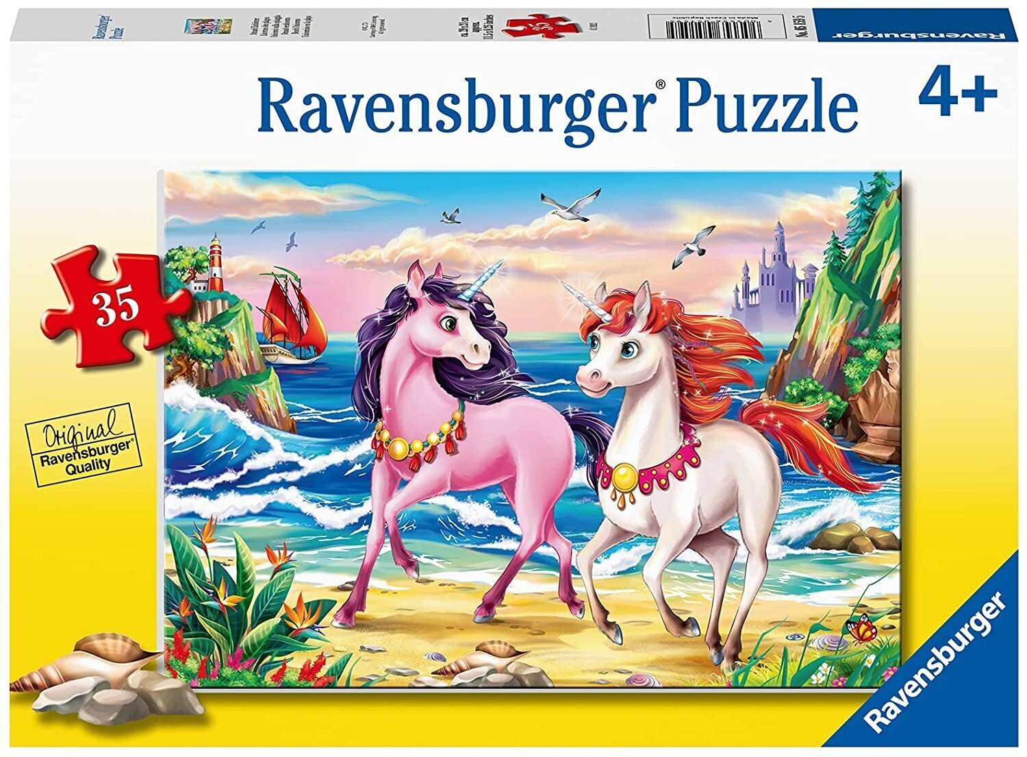 Beach Unicorns Puzzle 35pc