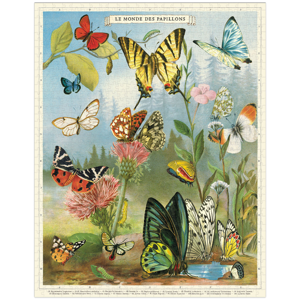 World of Butterflies -1000PC - Cavallini