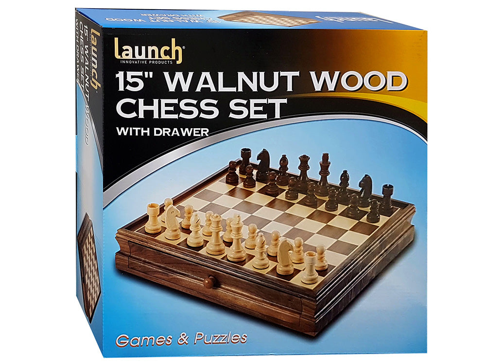 Launch Chess 15 walnut With Drawer