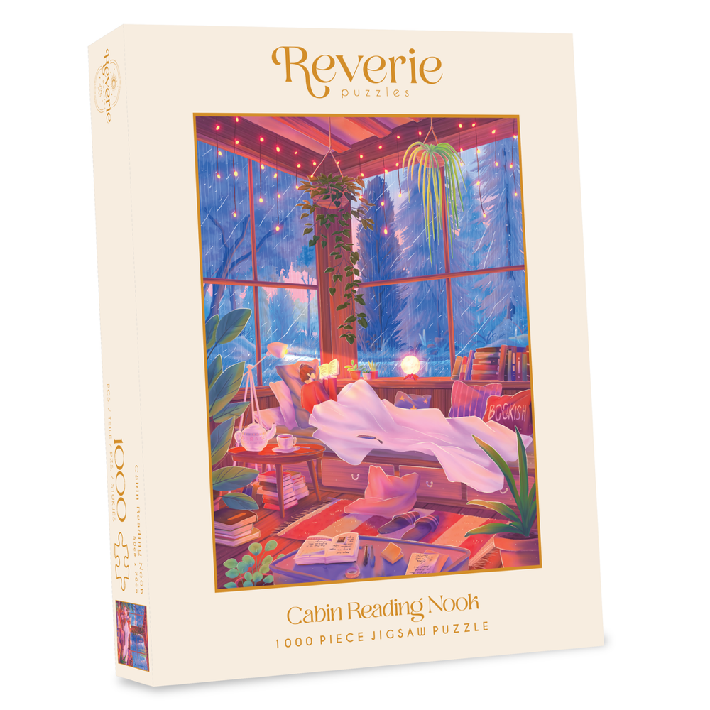 Cabin Reading Nook 1000pc - Reverie Puzzles