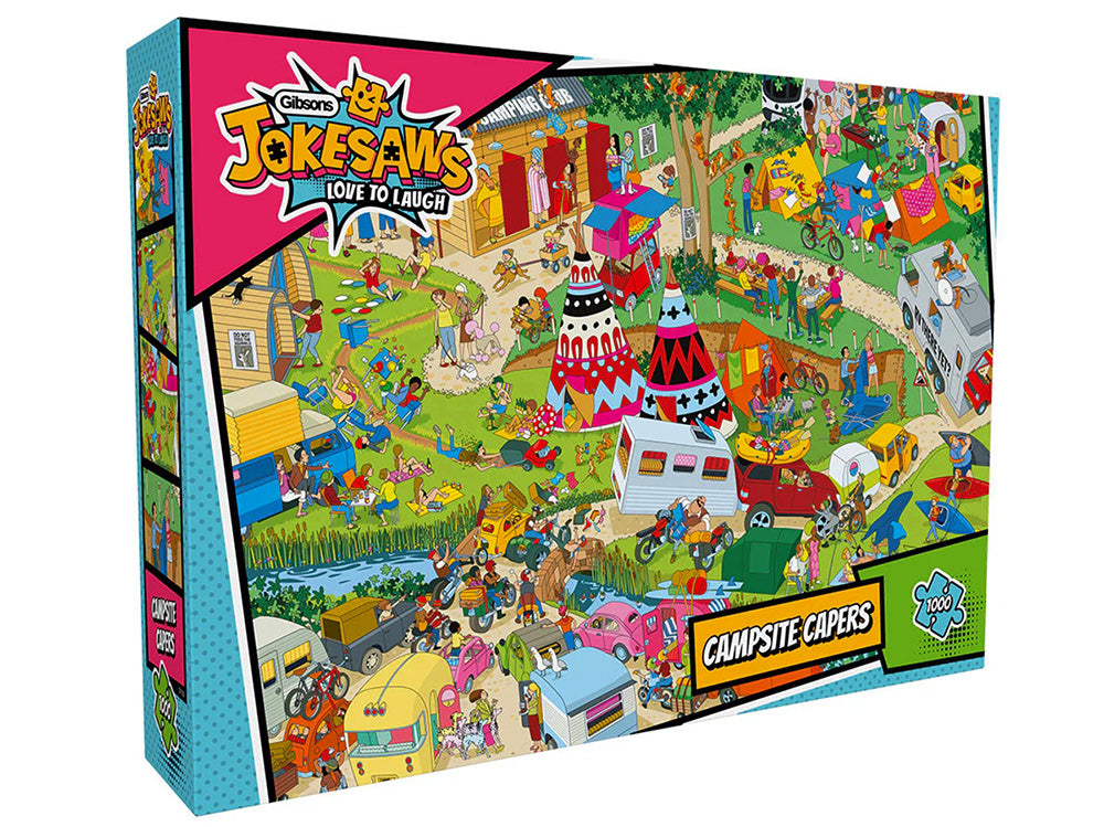 Campsite Capers Jokesaws 1000pc - Gibson