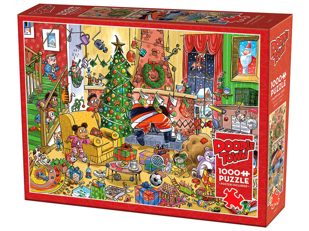 Catching Santa - Doodletown - Cobble Hill 1000pc