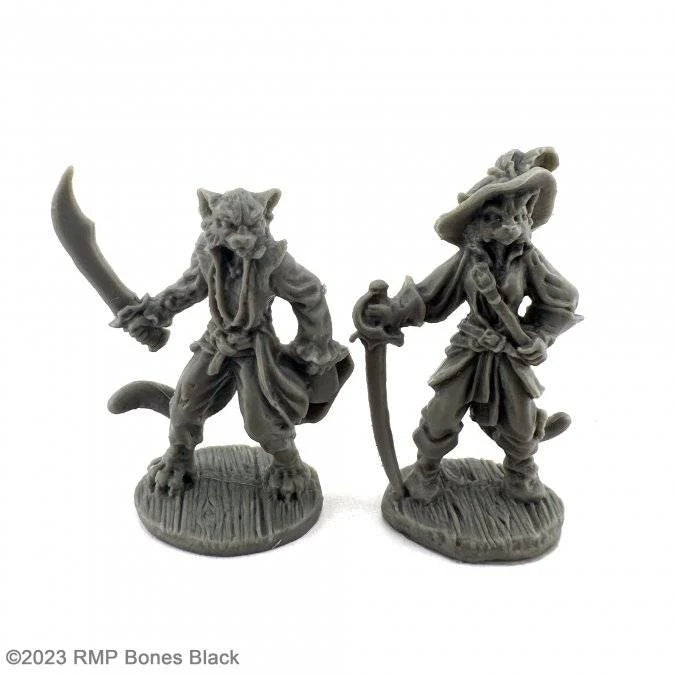 Catfolk Buccaneer and Duelist- Reaper: Bones Black