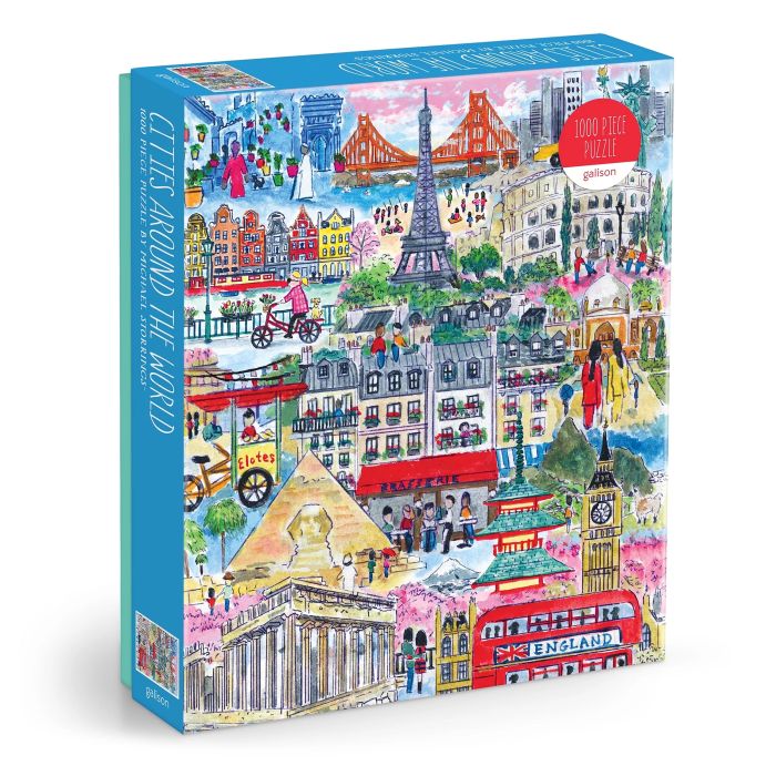 Cities Around the World - Michael Storrings 1000pc - Galison