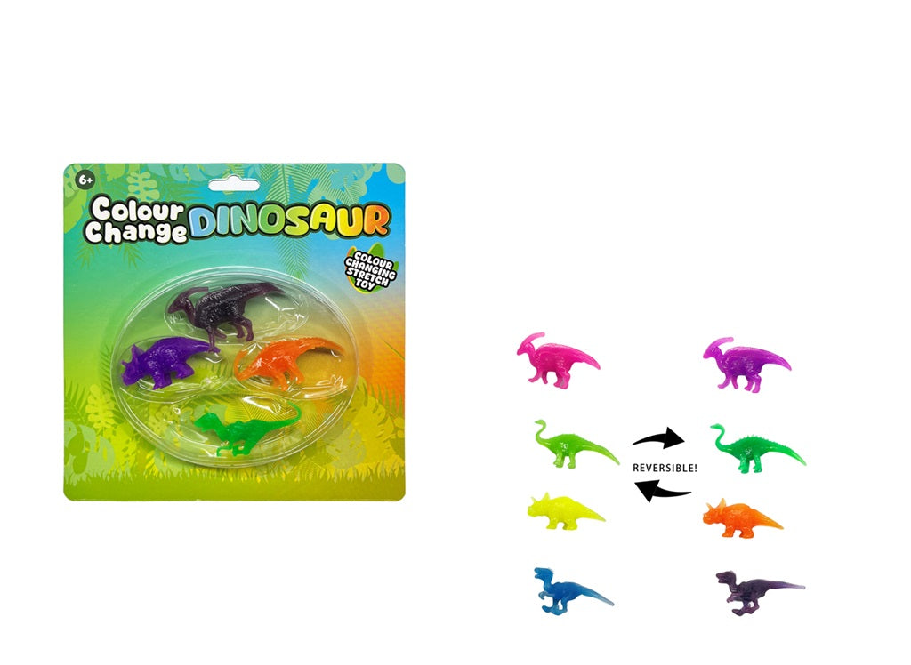 Colour Change Dinosaur 4pc