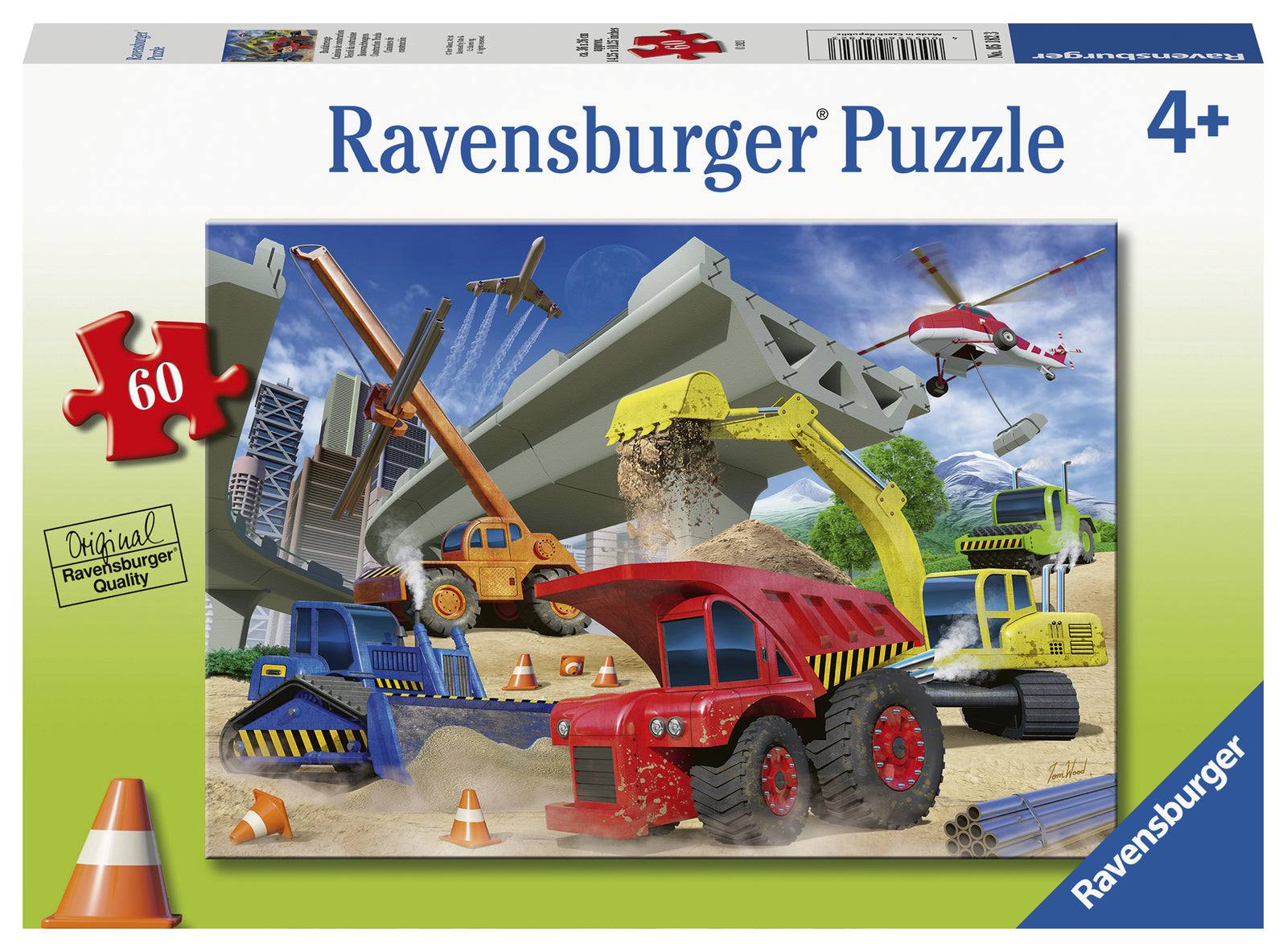 Construction Trucks Puzzle 60pc