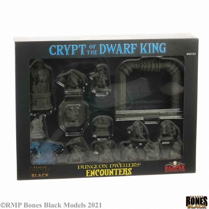 Crypt of the Dwarf King Boxed Set - Reaper Bones Black