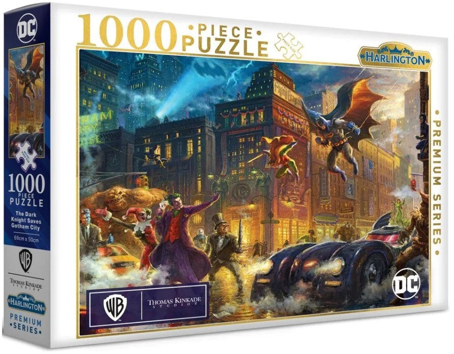DC Comics The Dark Knight Saves Gotham City 1000 pieces - Harlington Thomas Kinkade
