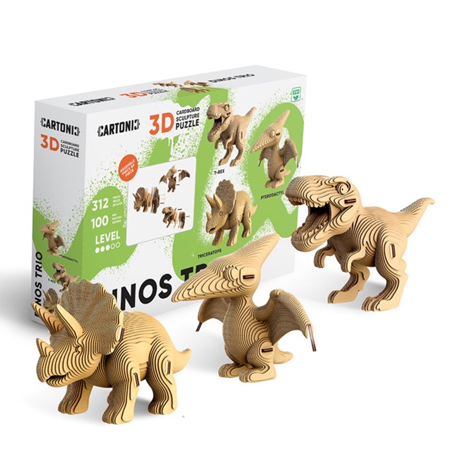 3D Dinos Trio - Cartonic