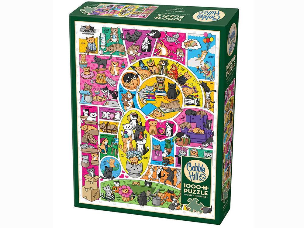 Doodlecats 1000pc - Cobble Hill
