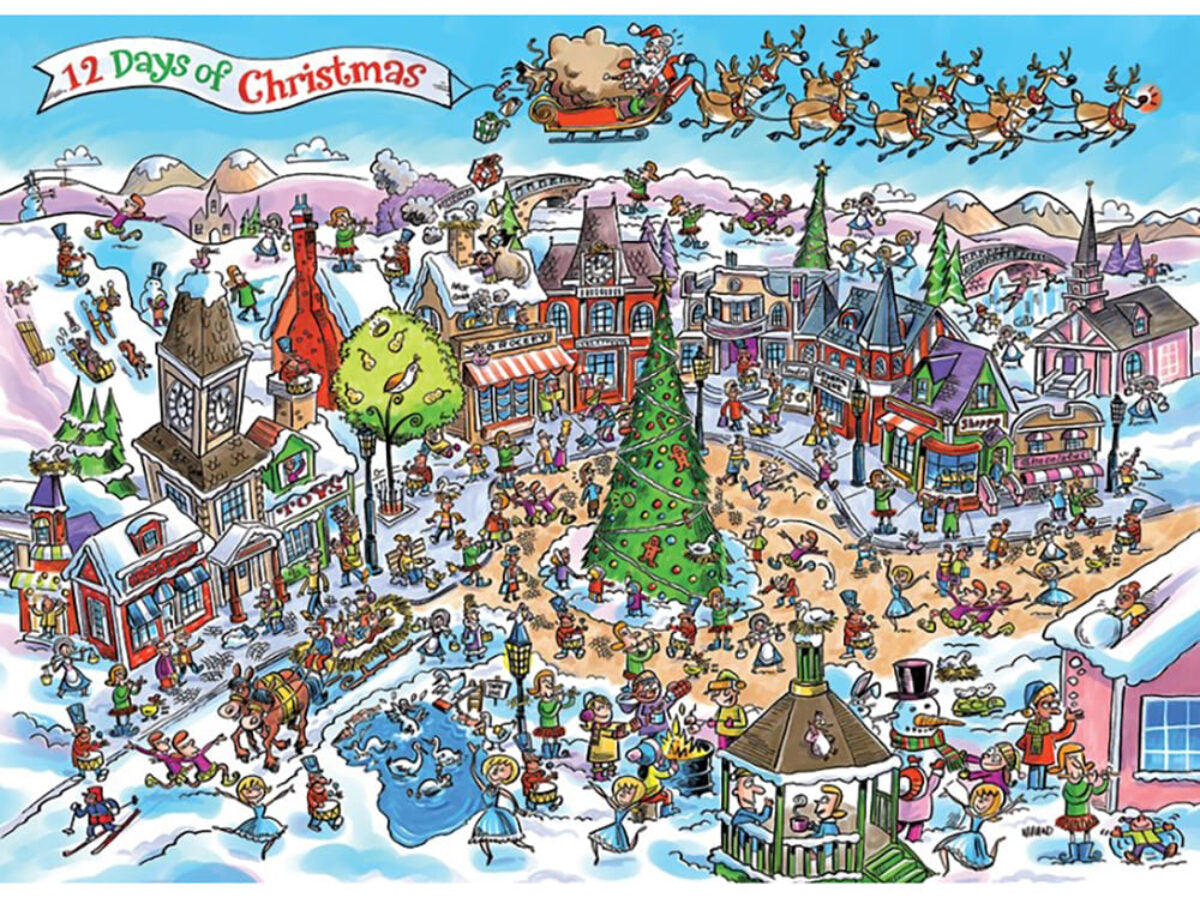 12 Days Christmas - Doodletown 1000pc