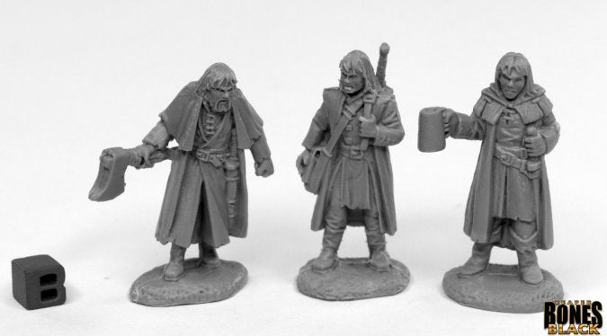 Dreadmere Mercenaries (3) - Reaper Bones Black