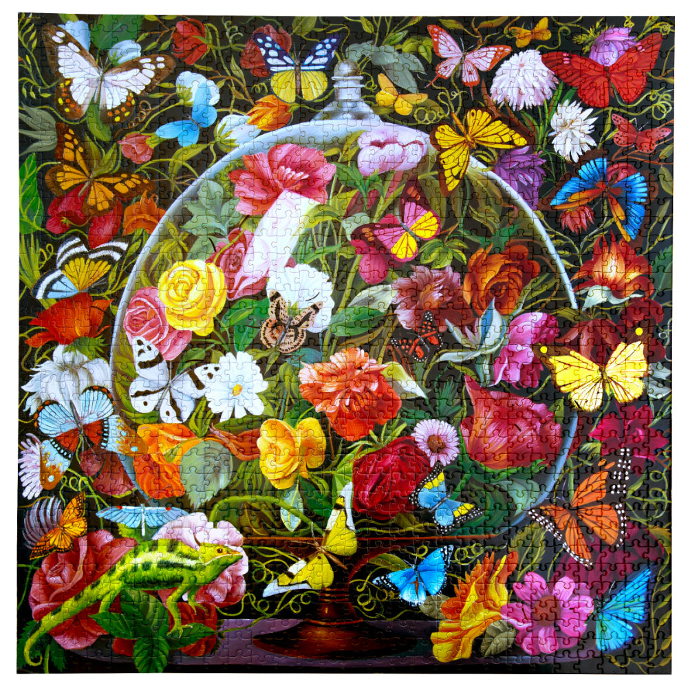 Butterfly Still Life - eeBoo 1000pc Puzzle