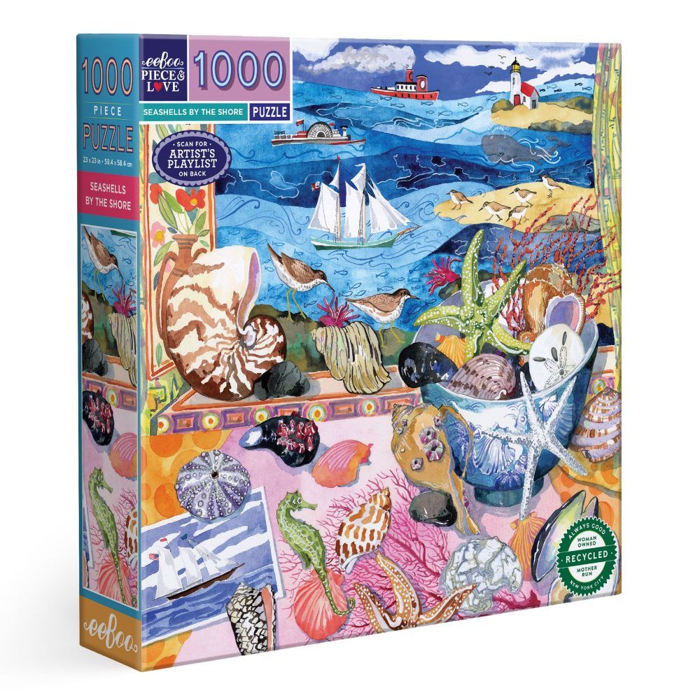 Seashell Shore - 1000 Pc Puzzle EeBoo