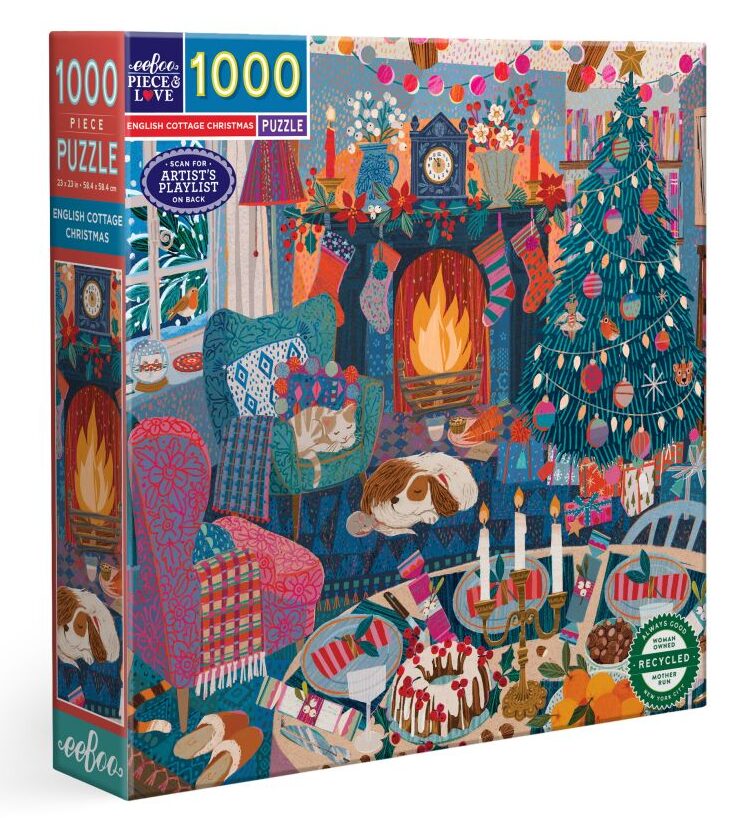 English Cottage Christmas - 1000pc eeBoo