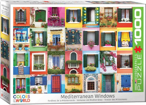 Mediterranean Windows 1000pc - Puzzle - Eurographics