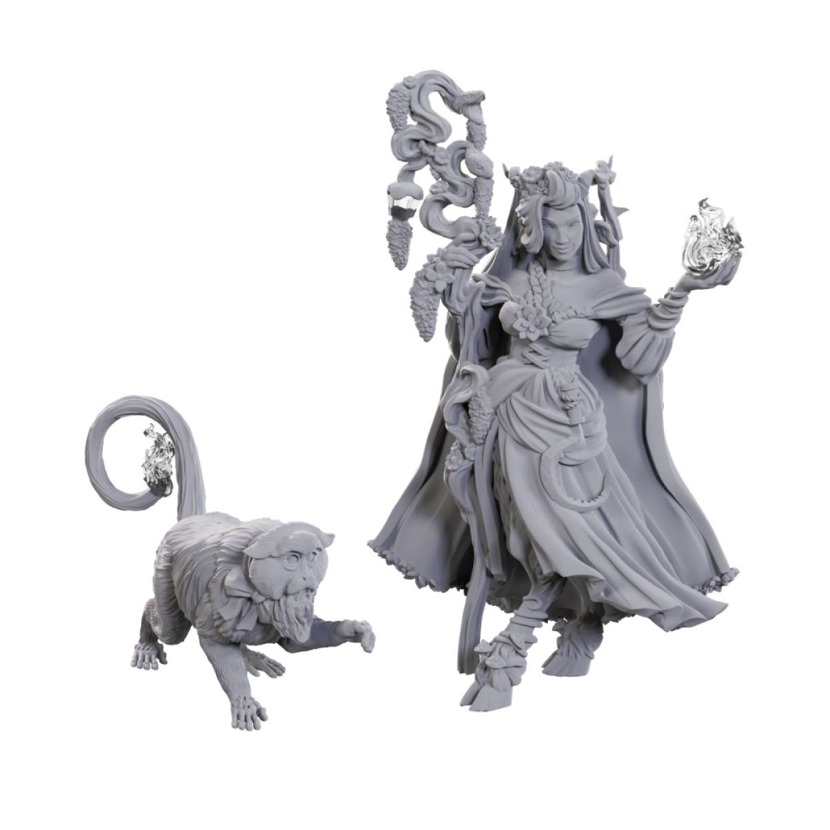 Fearne Calloway and Mister Critical Role Unpainted Miniatures