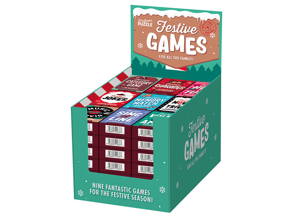 Festive Mini Games Assorted - Professor Puzzles