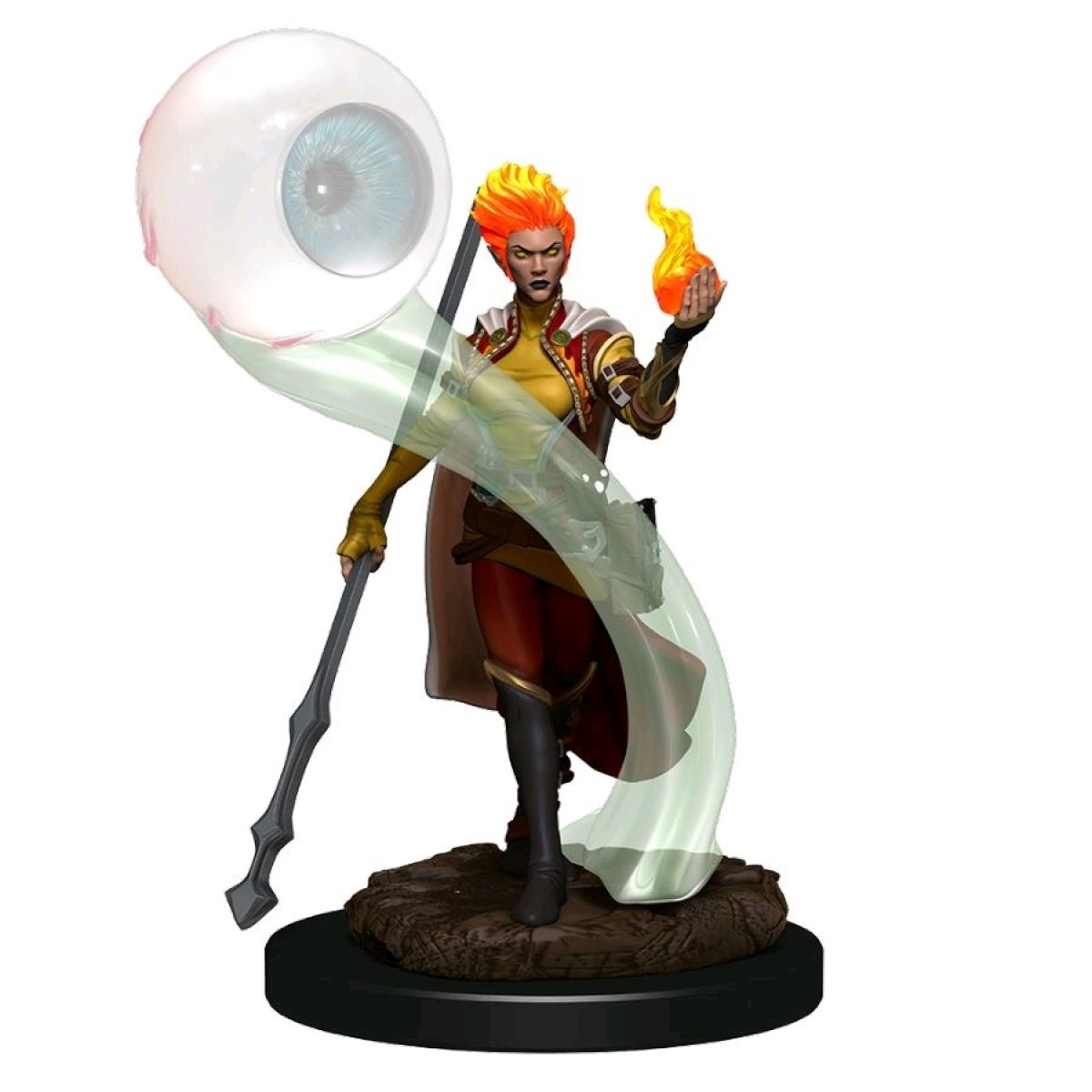 Genasi Fire Female Wizard - D&D Premium Painted Miniatures
