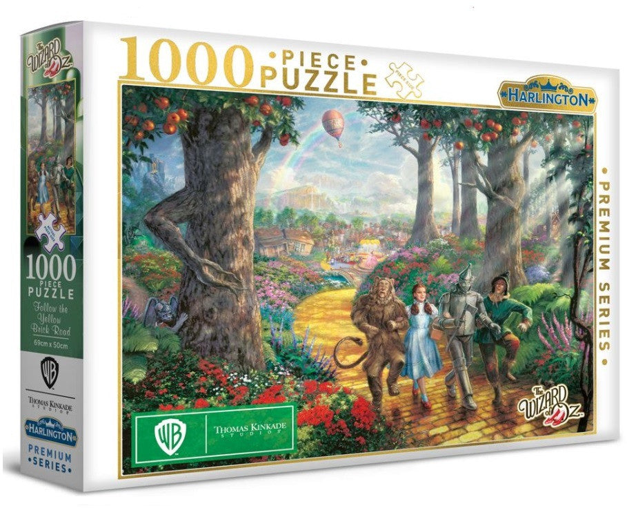 Follow the Yellow Brick Road 1000 pieces - Harlington Thomas Kinkade