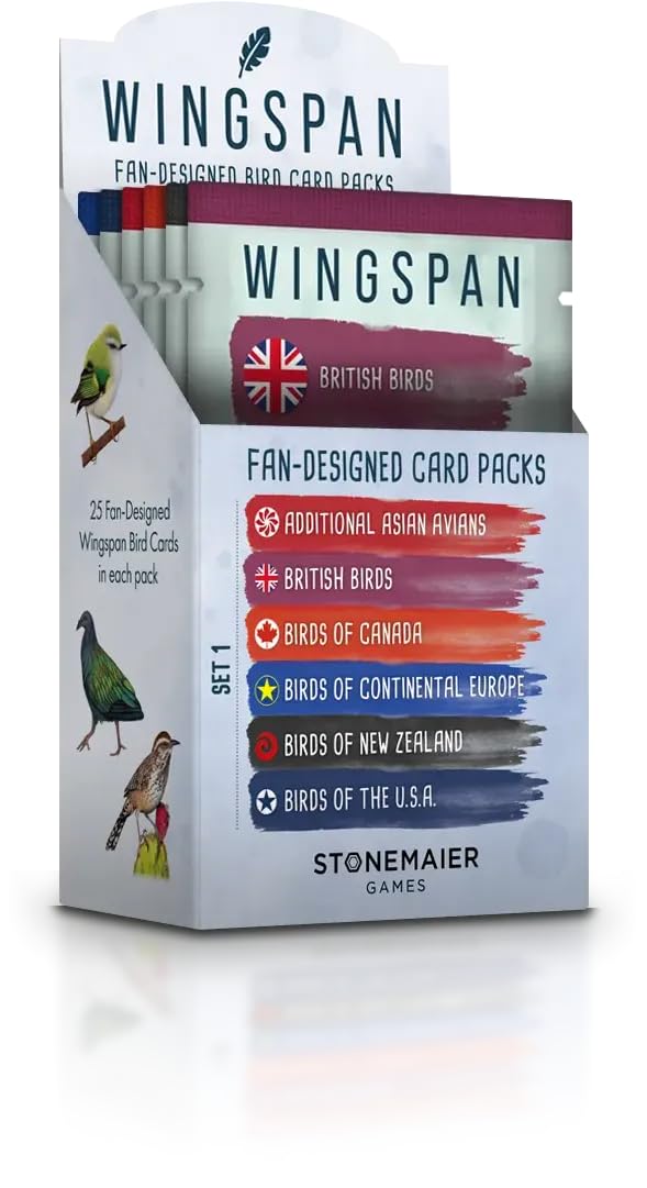 FULL BOX Wingspan Fan Designed Art Packs (Set 1)