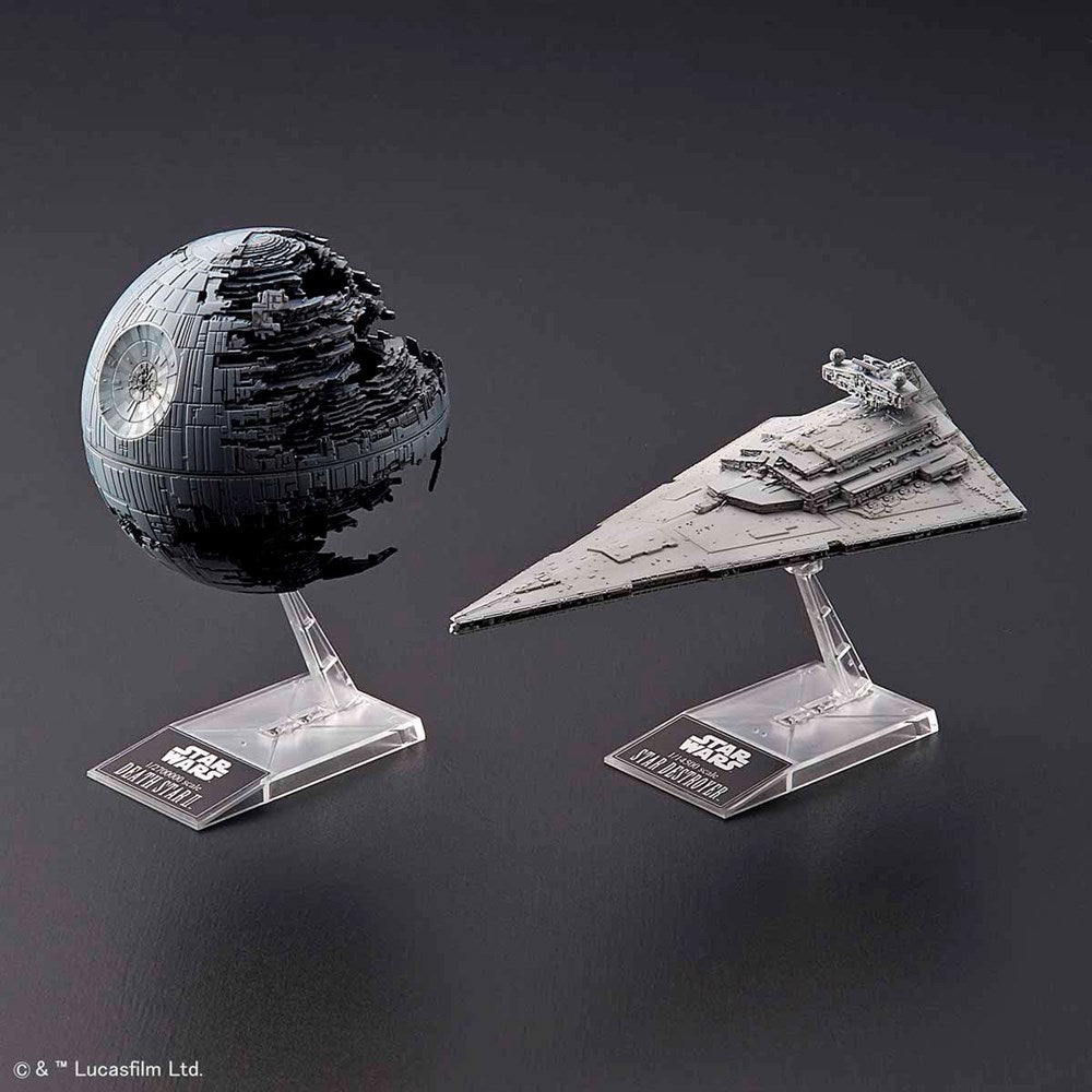 1:270000 STAR WARS DEATH STAR II and 1:14500 STAR DESTROYER