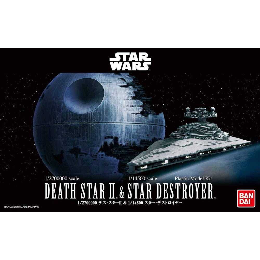 1:270000 STAR WARS DEATH STAR II and 1:14500 STAR DESTROYER