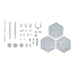 ACTION BASE 4 CLEAR:BLACK (3 Hexagon)