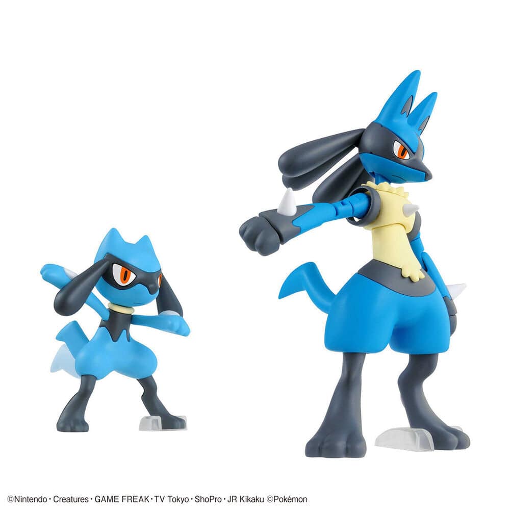 RIOLU and LUCARIO Pokemon Model Kit