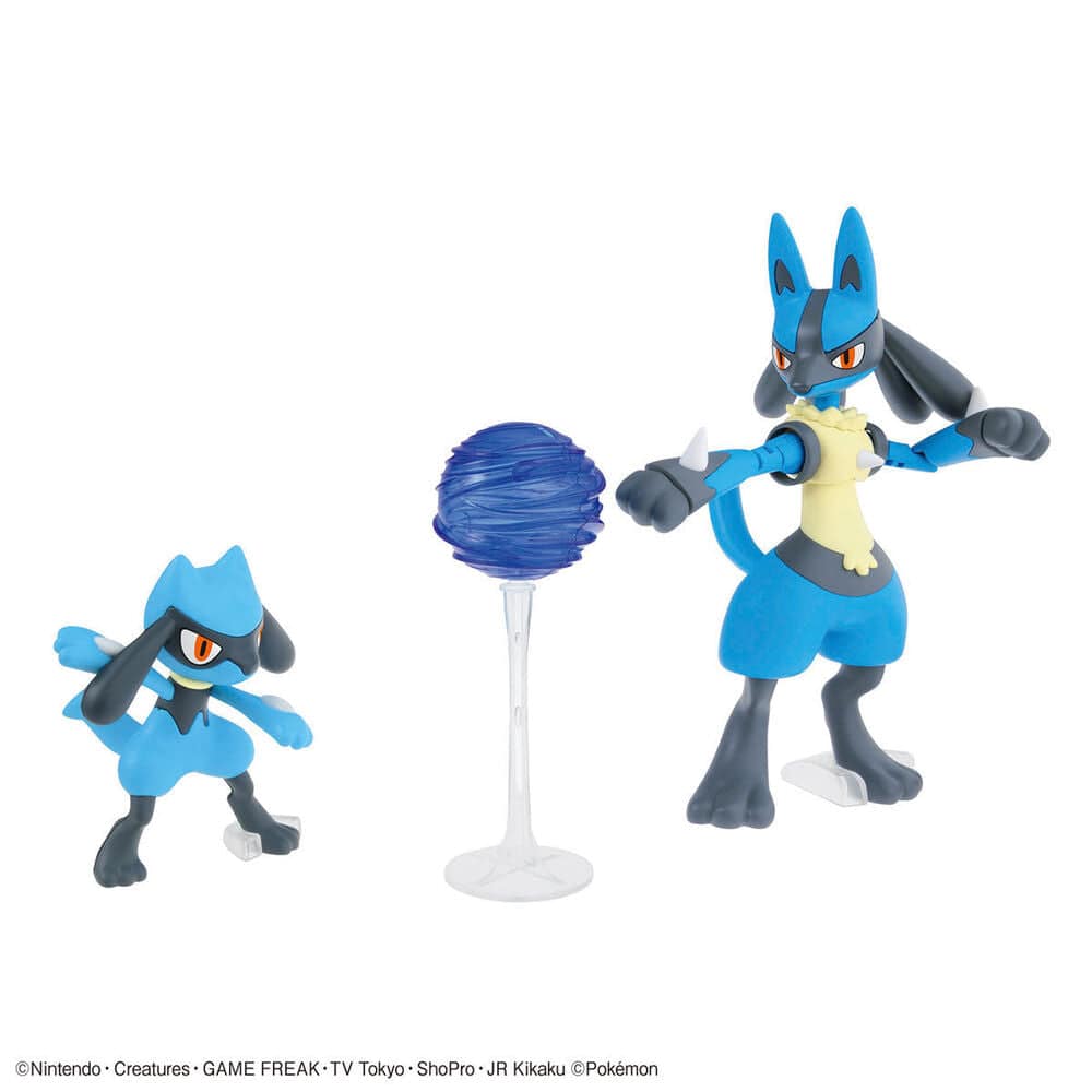 RIOLU and LUCARIO Pokemon Model Kit