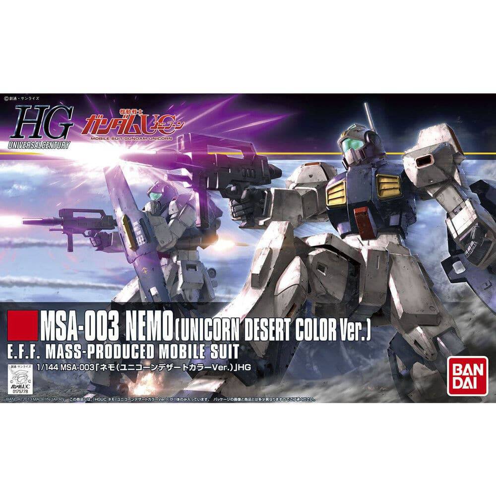 1/144 HG MSA-003 NEMO UNICORN DESERT